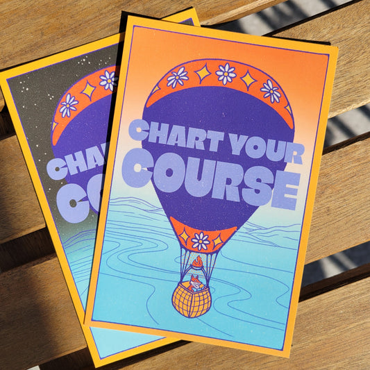 "Chart Your Course" Postcard